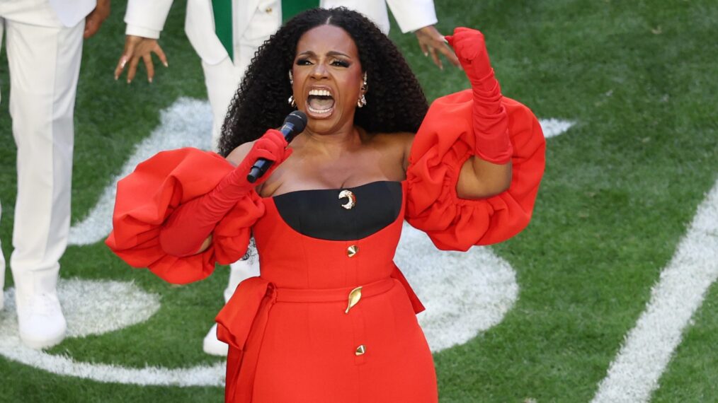 Sheryl Lee Ralph at the Super Bowl