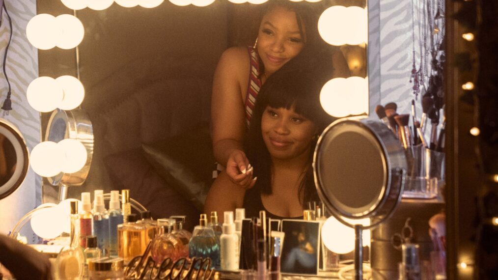 Dominique Fishback and Chloe Bailey in 'Swarm'