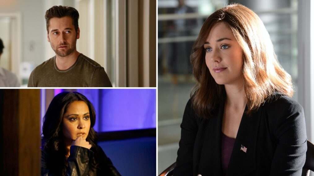 Ryan Eggold, Parminder Nagra, and Megan Boone in 'The Blacklist'