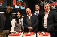 Hisham Tawfiq, Anya Banerjee, James Spader, Harry Lennix, and Diego Klattenhoff at 'The Blacklist' 200th Episode Celebration