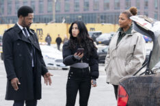 Tory Kittles, Liza Lapira, and Queen Latifah in 'The Equalizer'