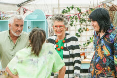 Paul Hollywood, Prue Leith, and Noel Fielding on the Great British Baking Show