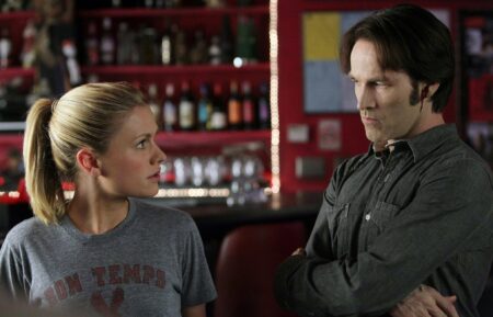 Anna Paquin and Stephen Moyer in True Blood - Season 3 -'Evil Is Going On'