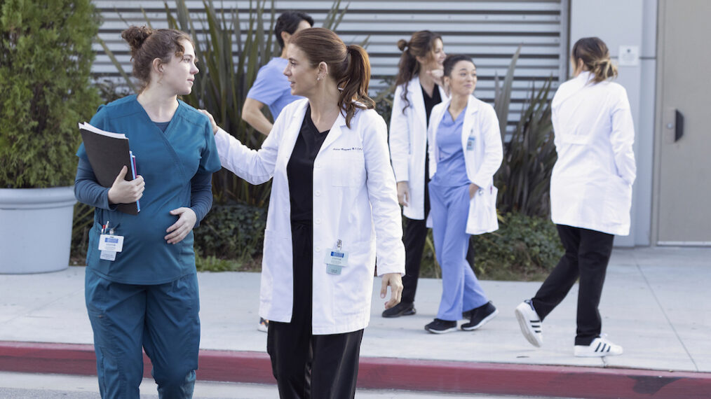 Jess Gabor and Kate Walsh in Grey's Anatomy