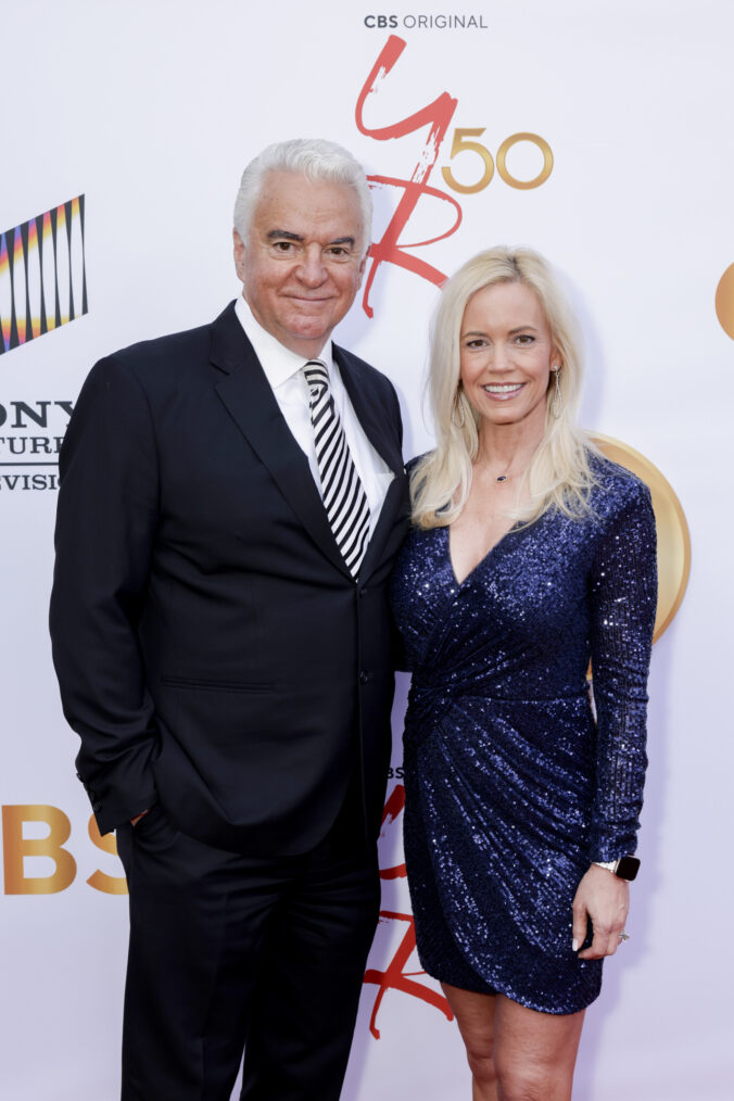 John O’Hurley and Lisa Mesloh arrives at “The Young and The Restless” 50th Anniversary celebration
