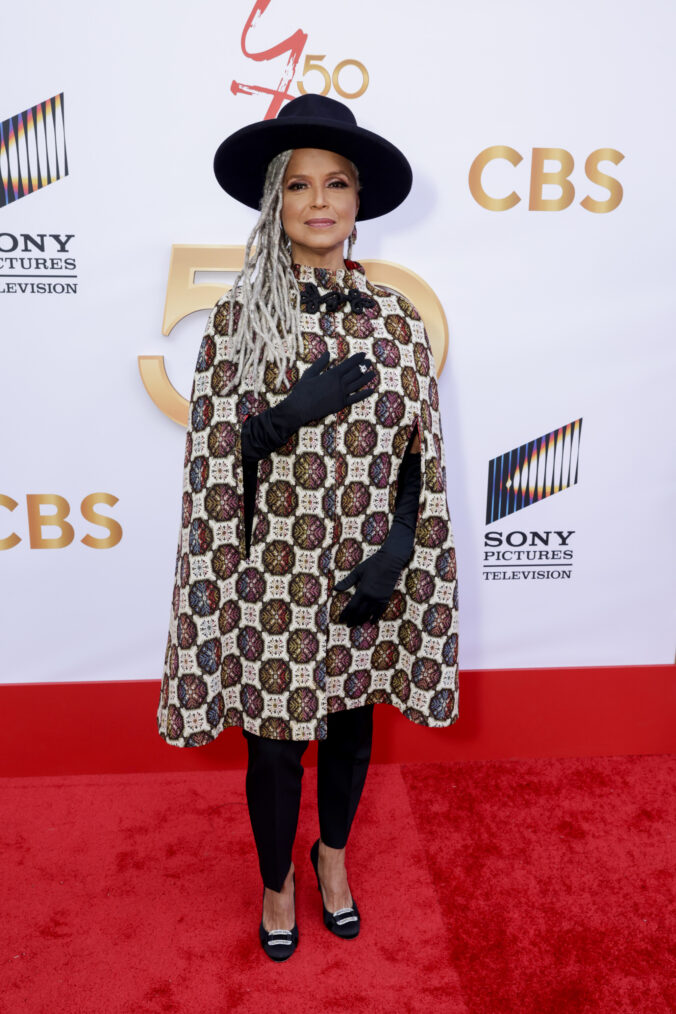 Victoria Rowell arrives at “The Young and The Restless” 50th Anniversary celebration