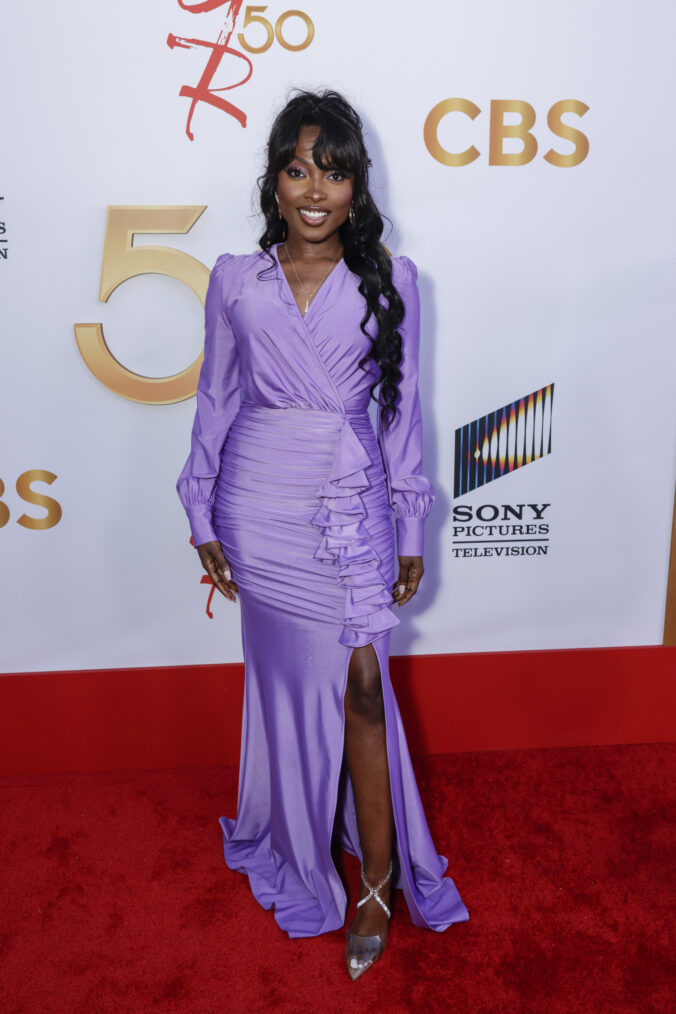 Loren Lott arrives at 'The Young and The Restless' 50th Anniversary celebration