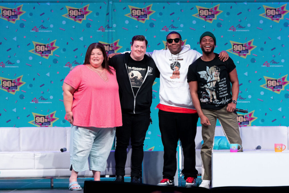 Lori Beth Denberg, Danny Tamberelli, Kenan Thompson, Kel Mitchell attend the ALL THAT Panel at 90’s Con on March 18, 2023 in Hartford, CT