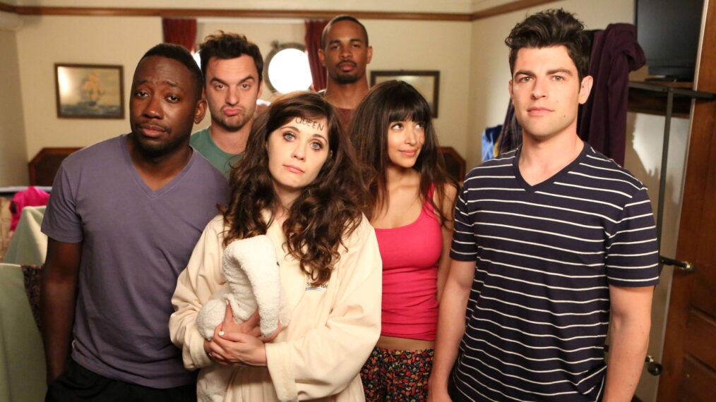 New Girl Cast - Lamorne Morris, Jake Johnson, Zooey Deschanel, Damon Wayans Jr., Hannah Simone, Max Greenfield