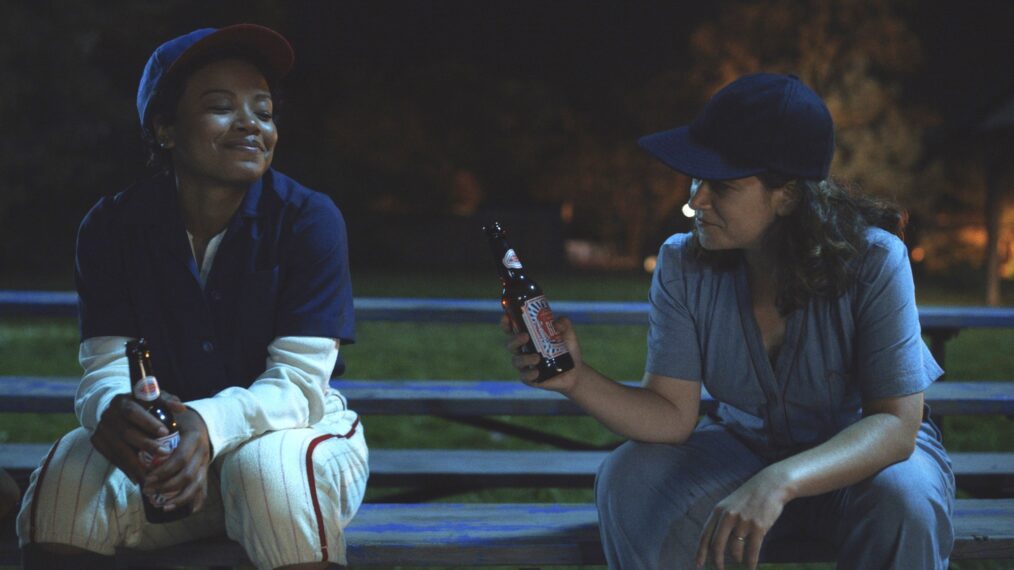 Chante Adams and Abbi Jacobson in 'A League of Their Own' Season 1