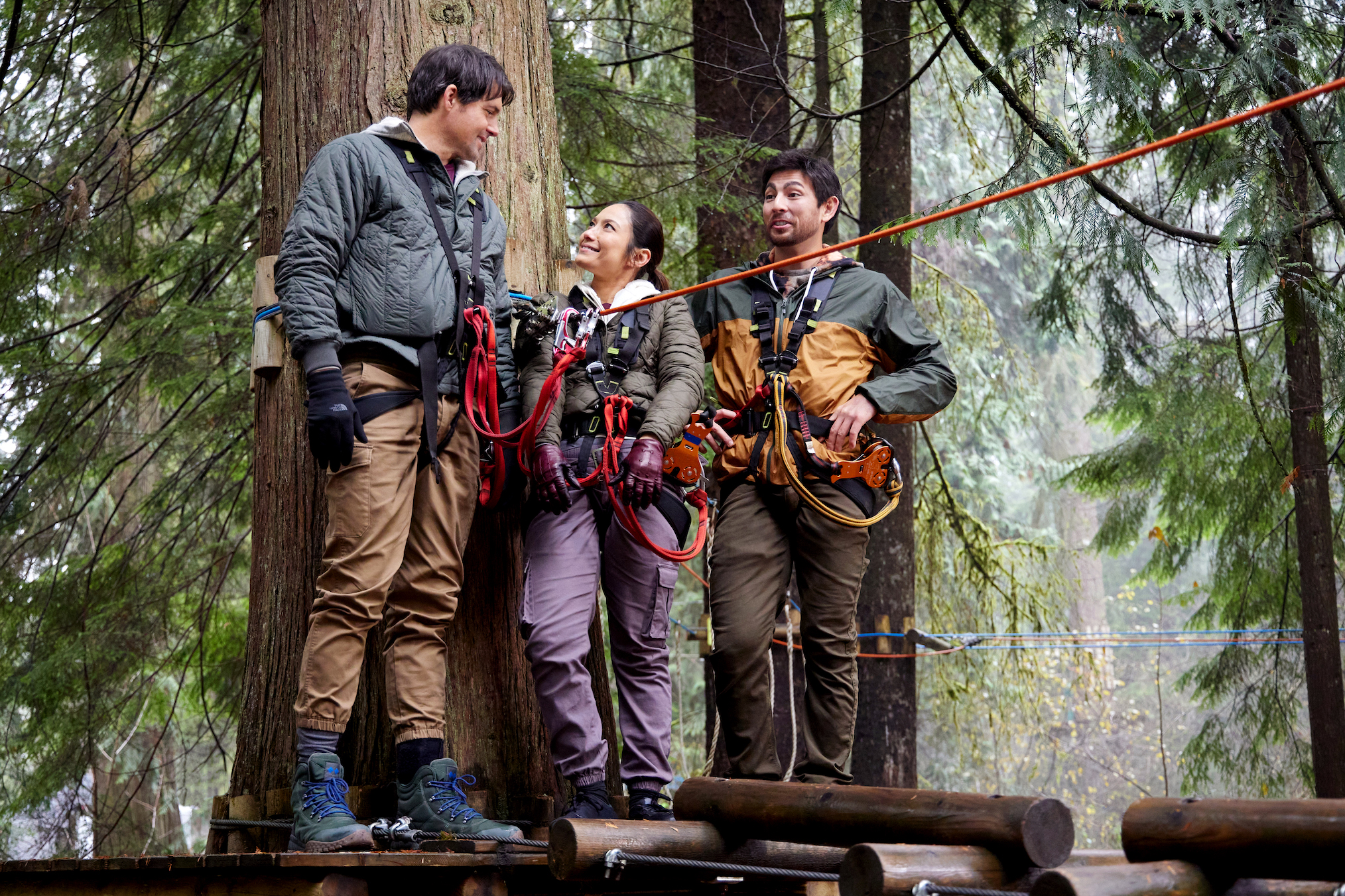 Kristoffer Polaha and Nadia Hatta in 'A Winning Team'