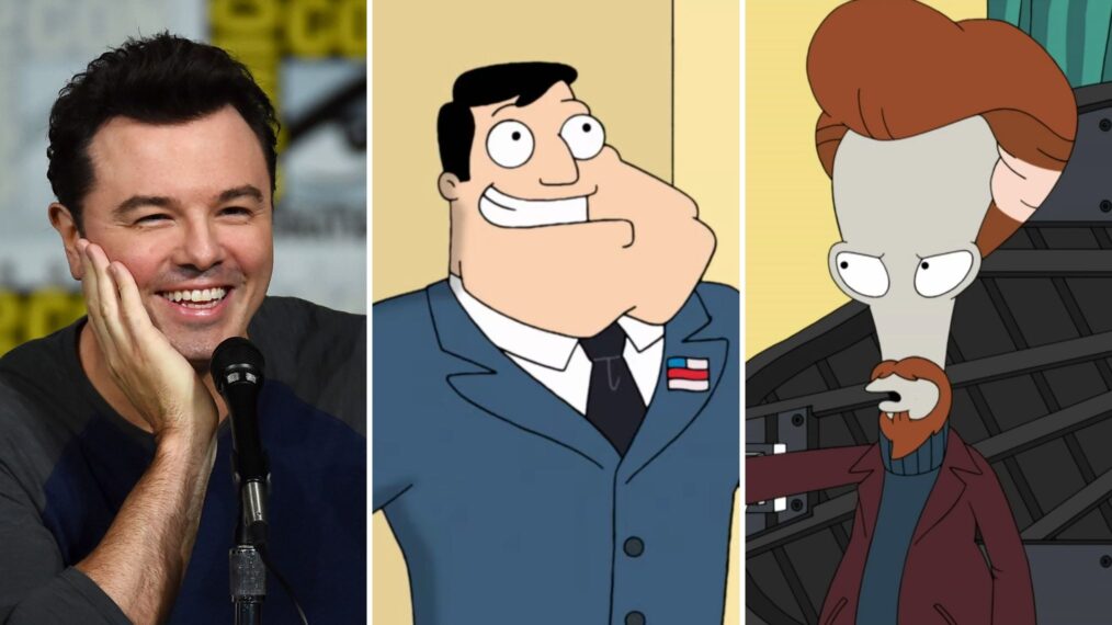 Seth MacFarlane, Stan Smith and Roger Smith in 'American Dad'