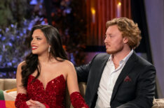 Amy Cortés, Johnny McIntyre in the season 6 reunion of 'Love is Blind'