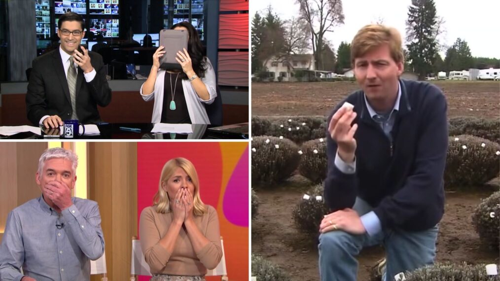 April Fools' pranks on TV news programs