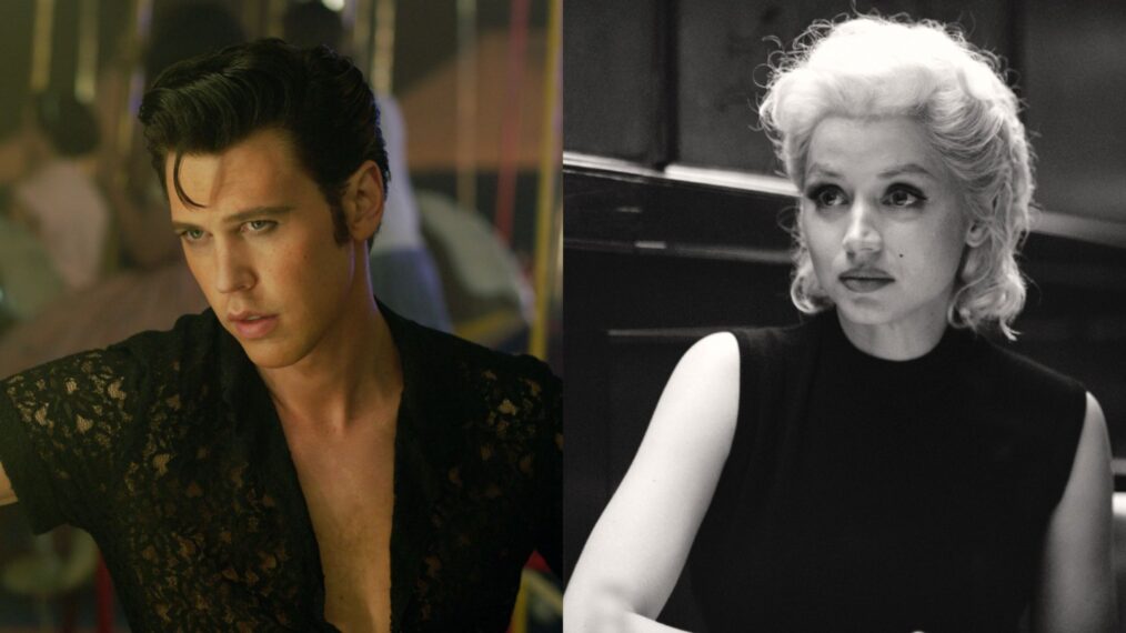 Austin Butler as Elvis Presley, Ana de Armas as Marilyn Monrow