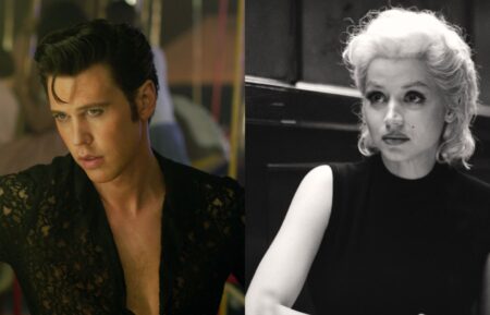 Austin Butler as Elvis Presley, Ana de Armas as Marilyn Monrow