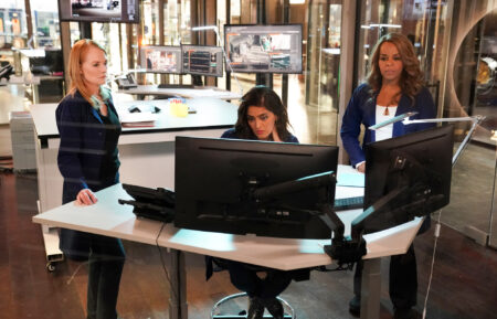 Marg Helgenberger, Mandeep Dhillon, and Paula Newsome in 'CSI: Vegas'