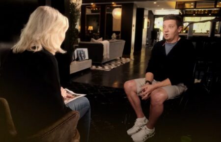 Jeremy Renner chats with Diane Sawyer for ABC