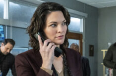 Alana De La Garza with Jeremy Sisto, Zeeko Zaki, and Missy Peregrym in 'FBI'