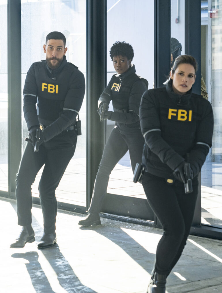 Zeeko Zaki, Katherine Renee Kane, and Missy Peregrym in 'FBI'