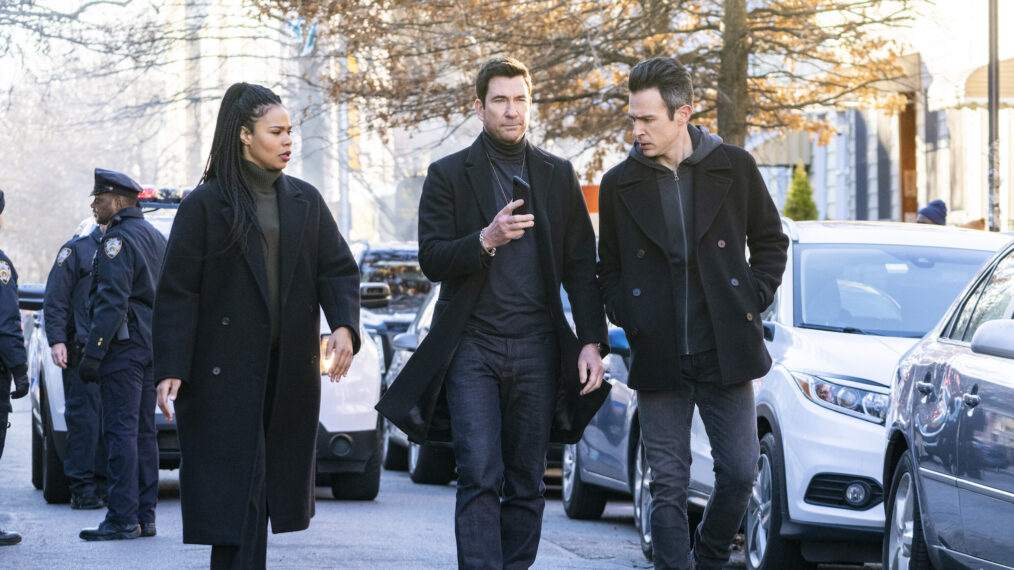 Roxy Sternberg, Dylan McDermott, and John Boyd in 'FBI'