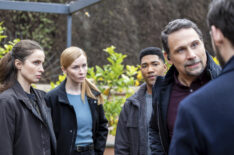 Heida Reed, Eva-Jane Willis, Carter Redwood, and Jeremy Sisto in 'FBI: International' - 'Imminent Threat - Part One'