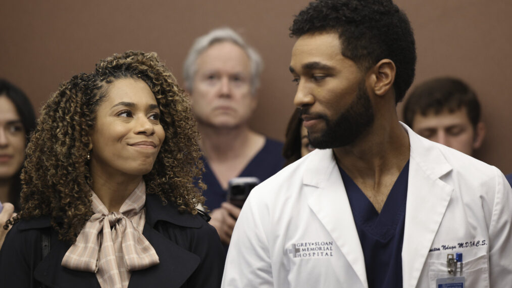 Maggie and Winston in 'Grey's Anatomy' Season 19 Episode 8