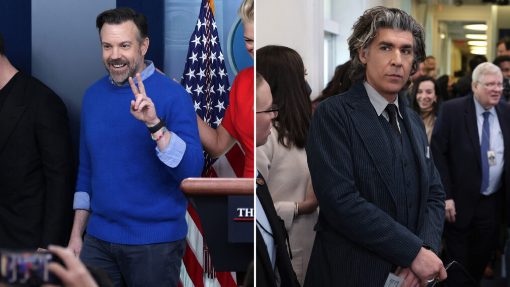 Jason Sudeikis and James Lance at the White House