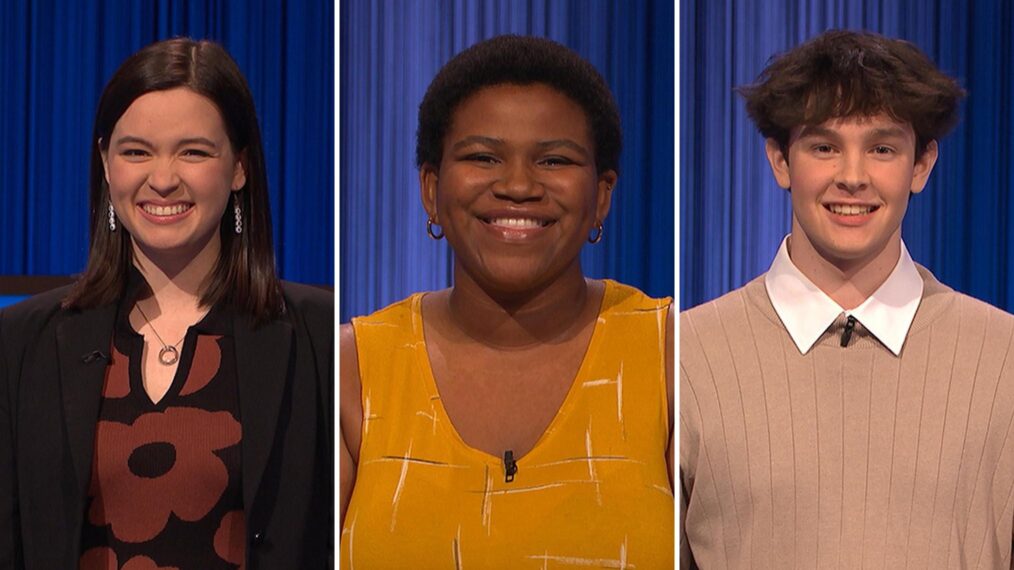 Claire, Stephanie, and Justin in 'Jeopardy! High School Reunion Tournament'