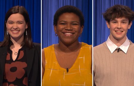 Claire, Stephanie, and Justin in 'Jeopardy! High School Reunion Tournament'