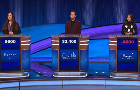 Hannah, Caleb, and Maggie in the 'Jeopardy!' High School Reunion Tournament