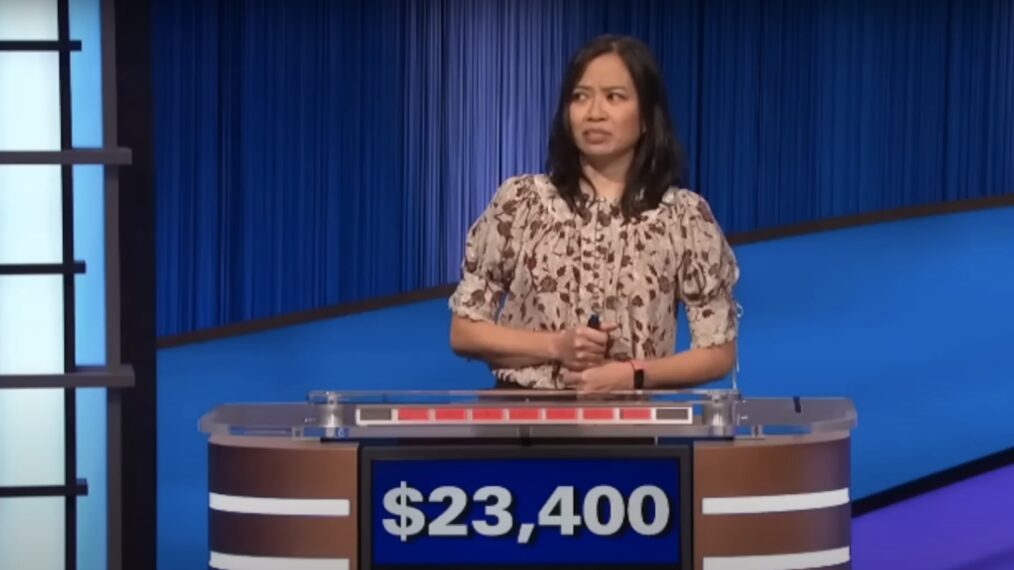 Lisa Sriken on 'Jeopardy!' on Wednesday, March 29, 2023
