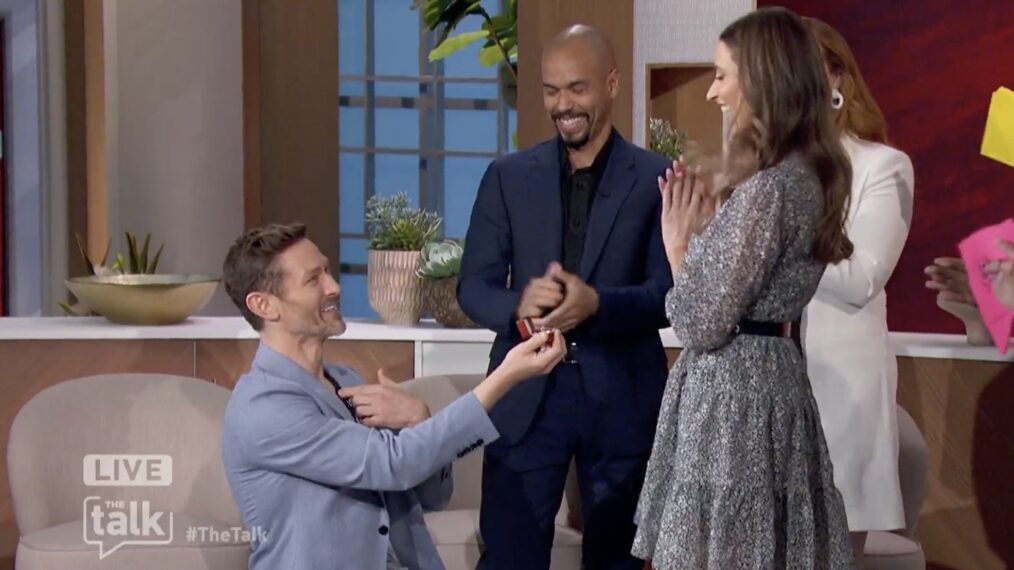 Michael Graziadei proposes to girlfriend on The Talk