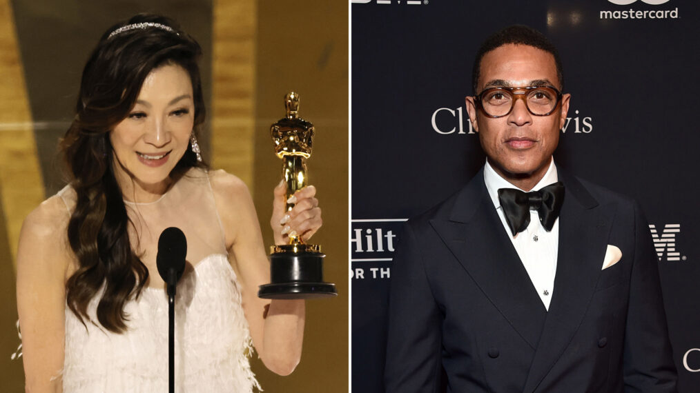 Michelle Yeoh and Don Lemon