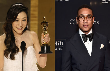 Michelle Yeoh and Don Lemon