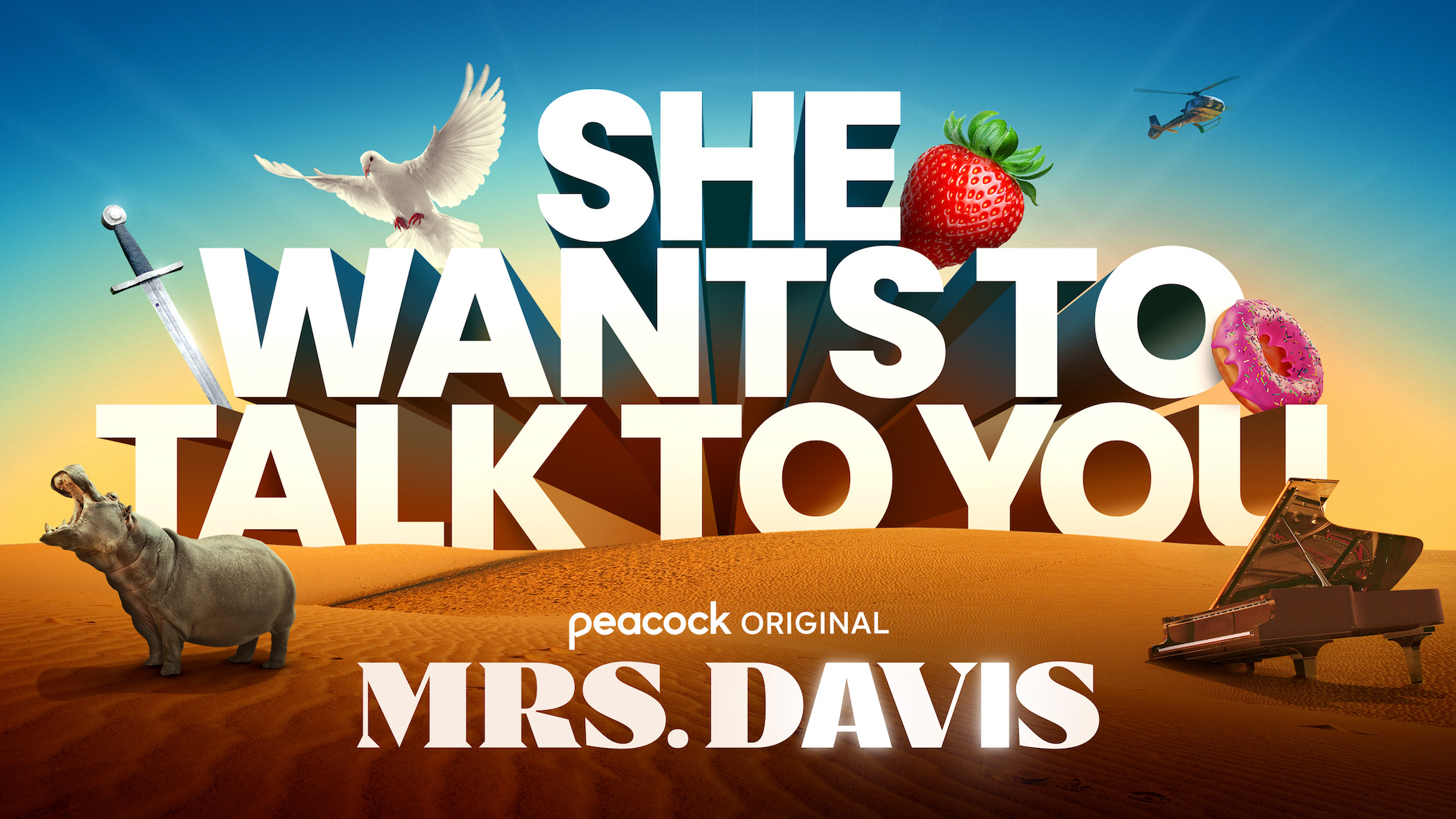 'Mrs. Davis' key art