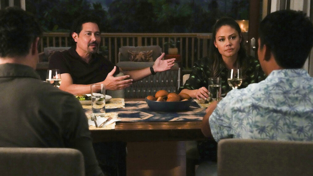 Anthony Ruivivar, Vanessa Lachey, Enver Gjokaj, and Kian Talan on 'NCIS: Hawai'i'