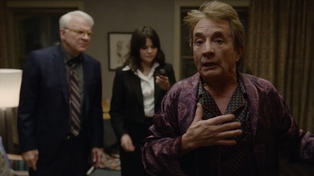 Steve Martin, Selena Gomez, and Martin Short in 'Only Murders in the Building' Season 3