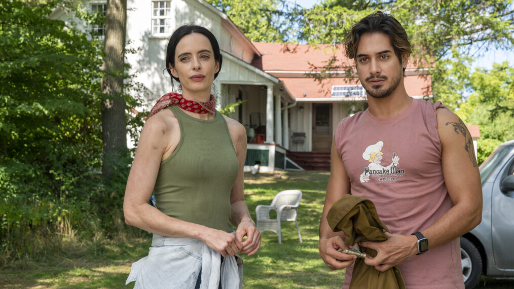 Krysten Ritter and Avan Jogia in 'Orphan Black: Echoes'