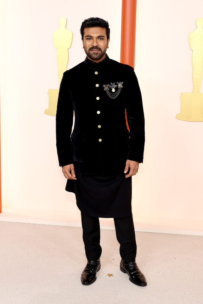Ram Charan arrives at the 2023 Oscars