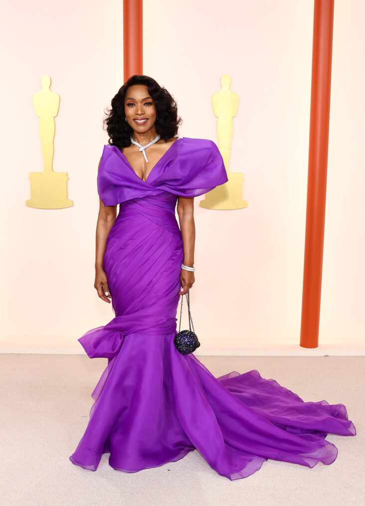 Angela Bassett arrives at the 2023 Oscars