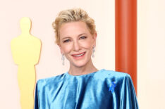 Cate Blanchett arrives at the 2023 Oscars