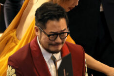 Dan Kwan reacts to winning Best Director at the 2023 Oscars