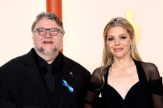 Guillermo del Toro and Kim Morgan arrive at the 2023 Oscars
