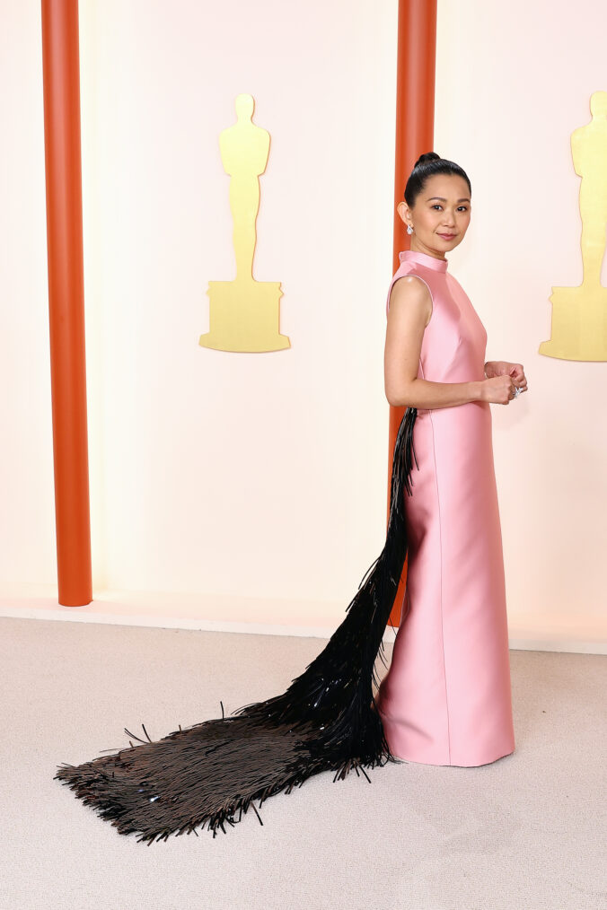 Hong Chau arrives at the 2023 Oscars