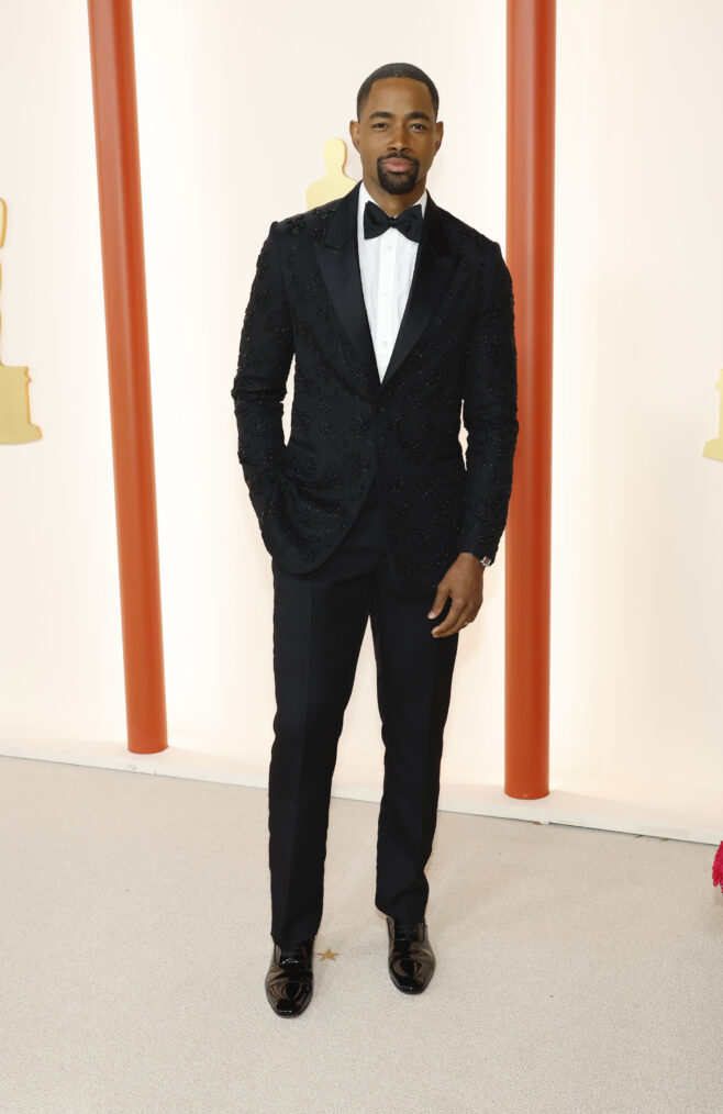 Jay Ellis arrives at the 2023 Oscars