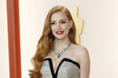 Jessica Chastain arrives at the 2023 Oscars