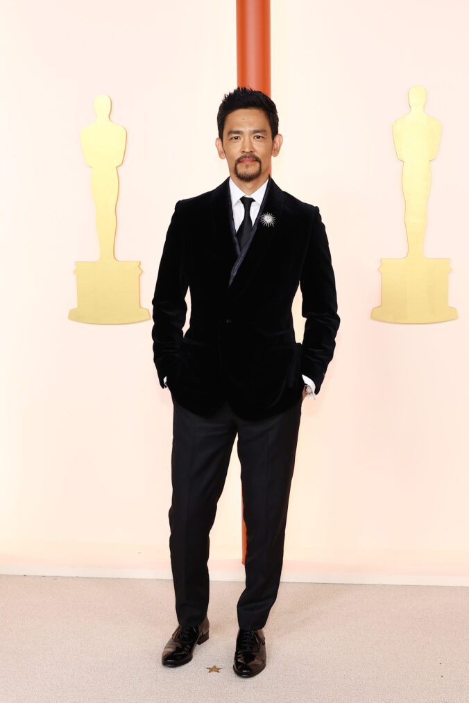 John Cho arrives at the 2023 Oscars