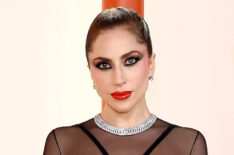 Lady Gaga arrives at the 2023 Oscars