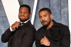 Jonathan Majors and Michael B. Jordan at 2023 Oscars